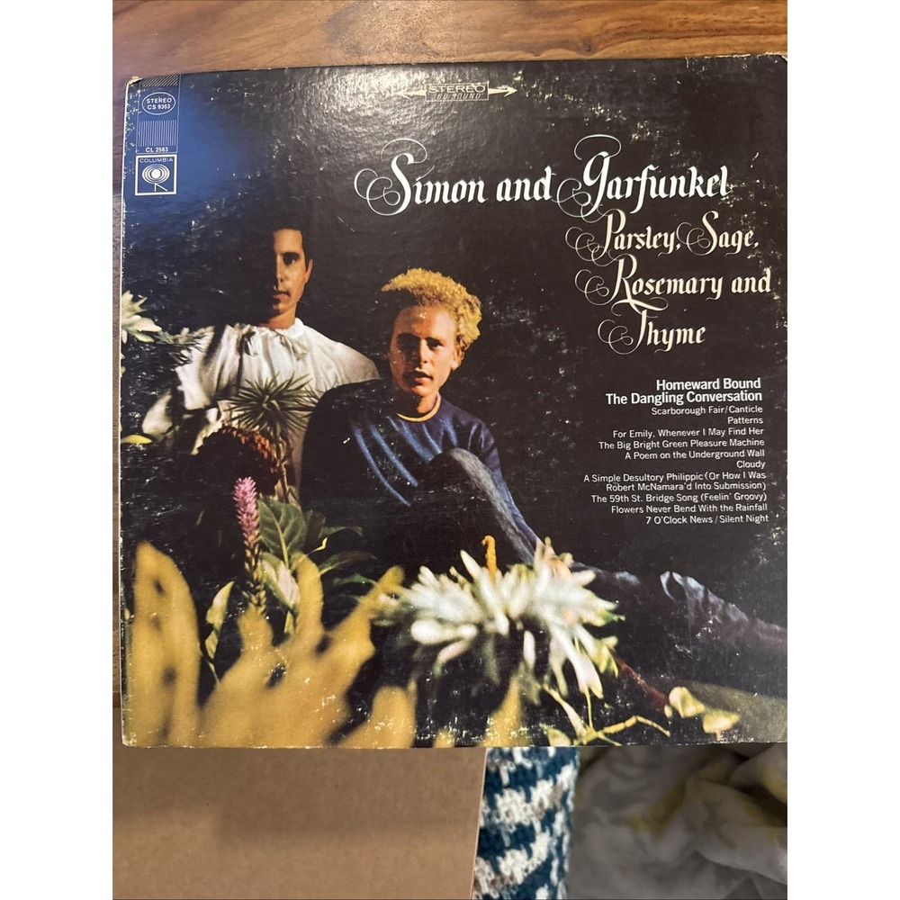 Simon & Garfunkel Parsley Sage Rosemary & Thyme Vinyl LP 1966 Columbia CS 9363